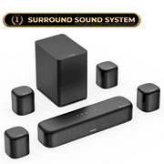 ULTIMEA 7.1ch Sound Bar with Dolby Atmos, Surround Sound System for TV with 4 Surround Speakers, Sound Bar for Smart TV with App Control, Soundbar with Subwoofer for Home Theater, HDMI eARC, Aura A60