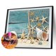 thumbnail image 3 of Cuadros Decorativos Diamante pintura 5D taladro redondo completo mosaico DIY Shell en arena Kit para decoración de pared JShteea Nuevos Originales, 3 of 9