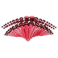 thumbnail image 2 of Conos y tapones para los oídos Yuyangstore 36 piezas 00G 14G kit de estiramiento de orejas rojo, 2 of 8
