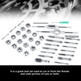 thumbnail image 2 of LAFGUR Tap And Die Set, Screw Taps Tool Set 40Pcs Wrenches And Thread Gauge Tap Holder, Strong Strength Heavy Duty Hand Tools For Vehicles Machinery, 2 of 8