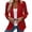 Red-80427aa, variant on Women's Lace Blazer Open Front Sheer Mesh Blazer Coats Elegant Long Sleeve Casual Lightweight Dressy Summer Jacket Red L