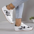 thumbnail image 4 of Luxalzxs Women's Leopard Sneaker Soft Lightweight Non Slip Gym Sneaker Breathable Retro Lace Up Walking Shoes for Women, 4 of 5