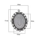 thumbnail image 2 of Ajuste de cabujón 10 Piezas De Bisel Ovalado Bandeja Cabujón Collar Colgante De Plata, 2 of 5