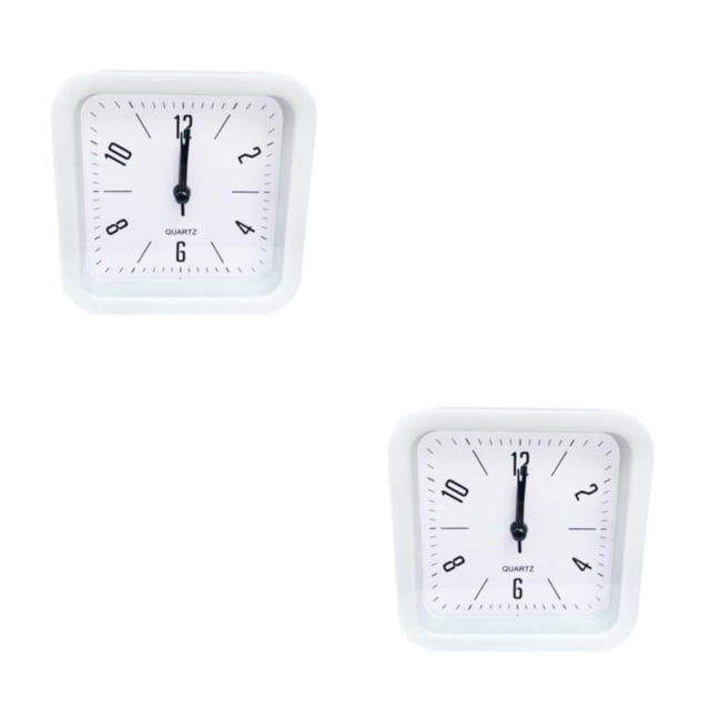 Despertador luminoso Naiovety de cabecera aguja Digital de plástico cuadrada reloj sin tictac