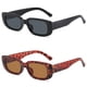 thumbnail image 1 of Gafas de sol rectangulares para mujer, lentes de conducción Retro, estilo Vintage de los 90, con montura cuadrada estrecha, protección UV400, 2 unidades por juego, 1 of 5