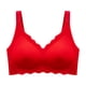 thumbnail image 5 of Sujetador sin costuras y sin aros para mujer: cobertura total, relleno, cuello en V, nailon y spandex, cómodo para el día a día y para dormir, 5 of 7