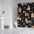 thumbnail image 2 of Basset Hounds with Bones and Presents Shower Curtain 72"x72" ,Bathroom Decorative Shower Curtains Set with 12 Hooks,Modern Waterproof Washable Shower Curtain, 2 of 6