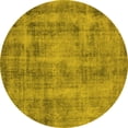 thumbnail image 1 of Ahgly Company Indoor Round Oriental Yellow Industrial Area Rugs, 6' Round, 1 of 4