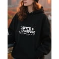 thumbnail image 3 of Christian Blessed Hoodie for Men Women, Faith Pullover Hooded Sweatshirt, Cozy Cotton Poly Blend, Inspirational Casual Outfit, 3 of 5