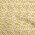 thumbnail image 1 of oneOone Rayon Yellow Fabric Floral Sewing Material Print Fabric By The Yard 56 Inch Wide, 1 of 5
