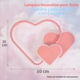 thumbnail image 2 of Lampara De Techo Infantil Corazon Rosa, 2 of 4
