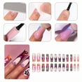 thumbnail image 7 of RAGUPEL 24Pcs Glue on Nails for Women,Flower Pattern Square Nails,Silver Sequins Press on Nails,Long Press on Nails for Daily Life,Dating,Party,Taking Pictures,Style2, 7 of 7
