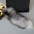 thumbnail image 6 of Hukai Animal Tail Key-Rings Furry Tails Chain Keychain Individualized Animal Keyring Long Charm, 6 of 8