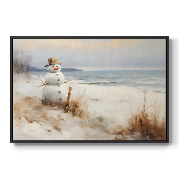 Vintage Landscape-CCXIX By Wexford Home Framed in Black Wood Gallery Wrapped Canvas 17 in. x 25 in.