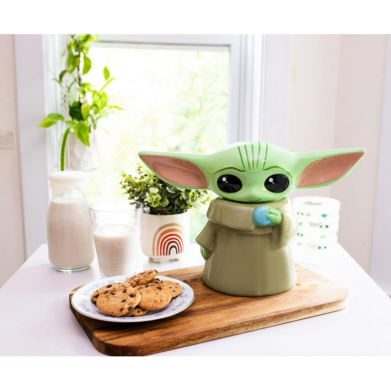 Star Wars: The Mandalorian Grogu Ceramic Cookie Jar Container | 13