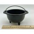 thumbnail image 2 of 2.5" 3" 6" Diameter Cast Iron Cauldron With Handle For Smudging,Incense Burner, 2 of 13