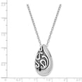 thumbnail image 3 of Sterling Silver Antiqued Teardrop Ash Holder 18in. Necklace and Pendant, 3 of 7