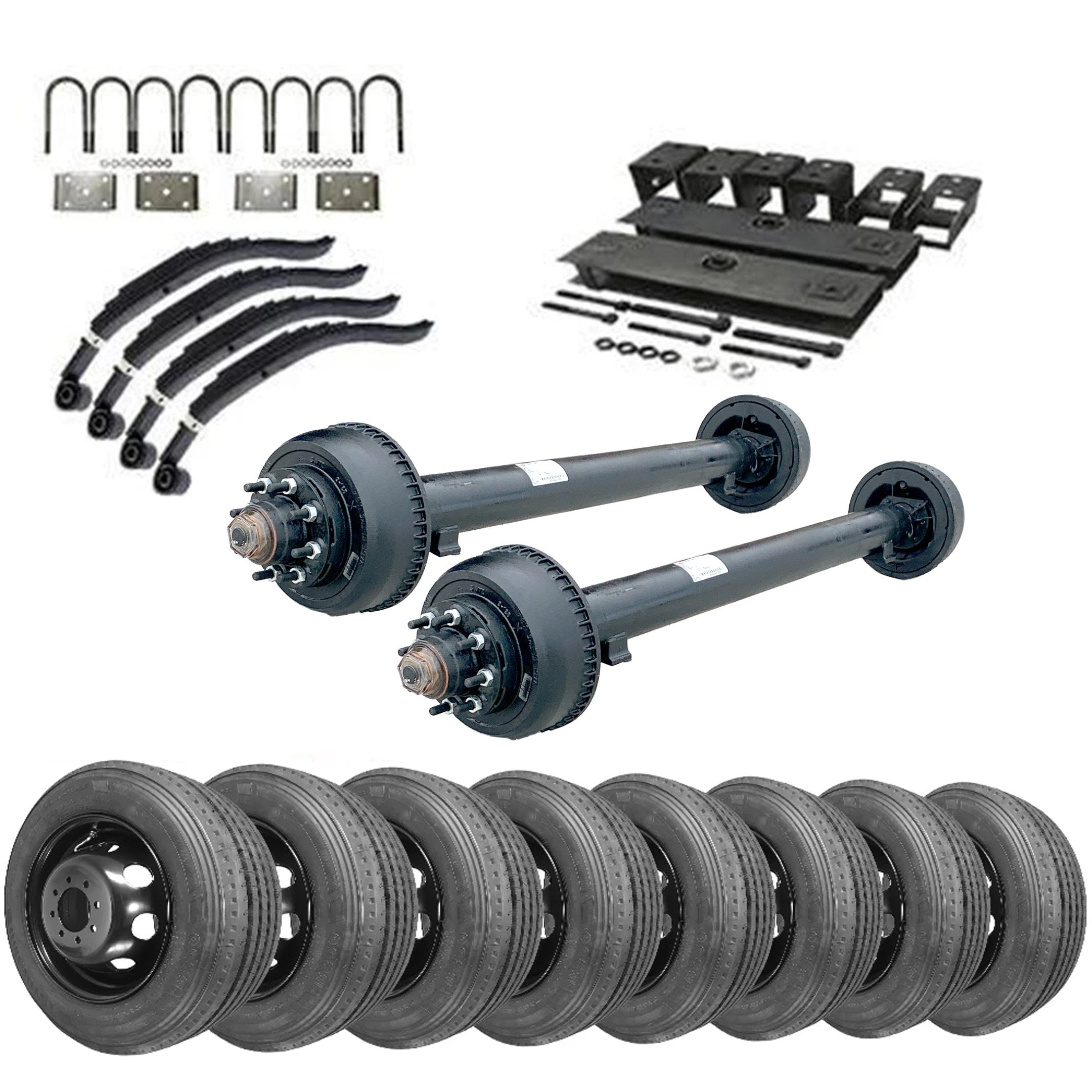10k Tandem Axle Dexter Trailer kit 20000 lb Capacity (Midnight Series