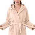 thumbnail image 6 of Gifts for Women Cotton Robes for Women Fleece Women's Nightgowns & Sleepshirts Oversize Cute Women's Sleepwear House Womens Robe Coffee, 6 of 9