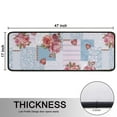 thumbnail image 5 of Kitchen Rugs Sets Of 2,Pioneer Flower Floral Print Pattern Anti Fatigue Kitchen Mat Rugs Non Slip Washable,Decorative Kitchen Floor Mats for Kitchen,Sink,Laundry,17"x47"+17"x47", 5 of 5