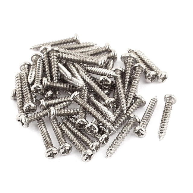 50 piezas M3 x 20 mm tornillos de acero inoxidable con cabeza en cruz autoperforantes