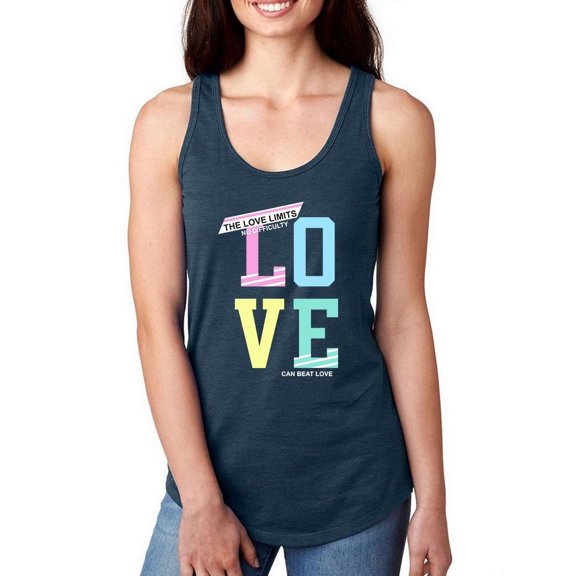 Love Pastel Colors  Racerback Tank Women -Image by Shutterstock, Female x-Large