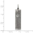 thumbnail image 2 of Beautiful Sterling Silver Antiqued Mezuzah Pendant, 2 of 2