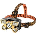 thumbnail image 1 of Rechargeable Headlamp, 7 LED Flashlight Lantern USB Rechargeable Headlamp Super Bright 4 Working Modes Headlamp Waterproof Outdoor Emergency Flashlight, 1 of 5