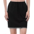 thumbnail image 1 of Ladies Lace Elastic Cling Resistant Underskirt Petticoat Half Waist Skirts White -ayane, 1 of 5