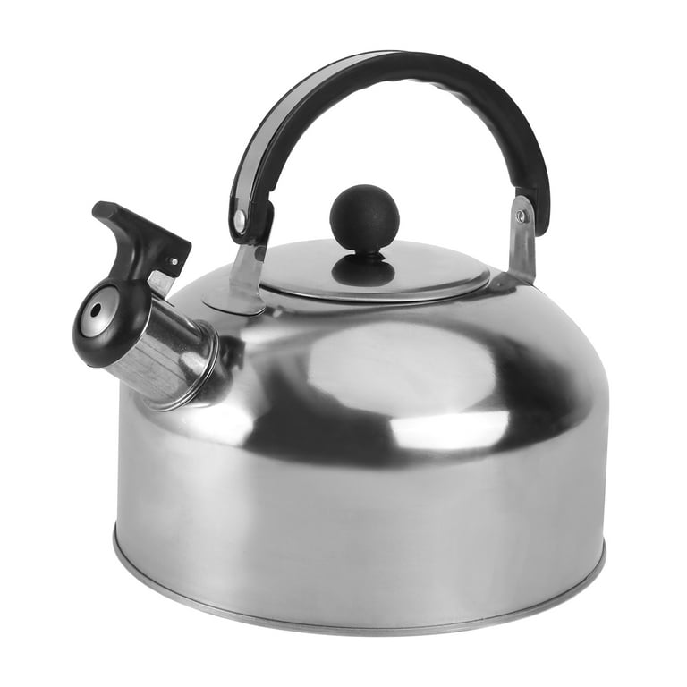 Stainless Steel Water Kettle Flat Bottom Water Kettle Induction Cooker Kettle(About 2L), Size: 7.87 x 7.87 x 6.89, Silver