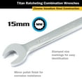 thumbnail image 2 of TITAN 15M RATCHETING COMB WRENCH, 2 of 5