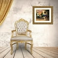 thumbnail image 3 of Fronckowiak, Art 30x26 Gold Ornate Wood Framed with Double Matting Museum Art Print Titled - Cafe Bar, 3 of 4