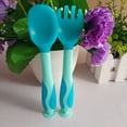 thumbnail image 4 of Make Mealtime Fun and Easy with 2pcs Heat Sensitive Cutlery Set for Toddlers - Bendable Feeding Spoon Fork with Portable Box and Suction for Children Training, 4 of 4