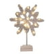 thumbnail image 5 of Mini adornos navideños de mesa con árbol de Navidad luminoso y flocado. copo de nieve, 5 of 9