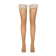 thumbnail image 4 of High Thigh Stockings with Wide Lace Trim, 6 Pairs Women's Lace Thigh-High Socks, Long Over-Knee Legwear for Elegant and Alluring Fashion, 4 of 4