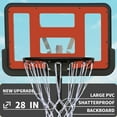 thumbnail image 5 of Use for Outdoor Height Adjustable 4.8 to 7.7ft Basketball Hoop 28 Inch Backboard Portable Basketball Goal System with Stable Base and Wheels, 5 of 8