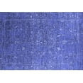 thumbnail image 1 of Ahgly Company Machine Washable Indoor Rectangle Oriental Blue Industrial Area Rugs, 5' x 7', 1 of 4