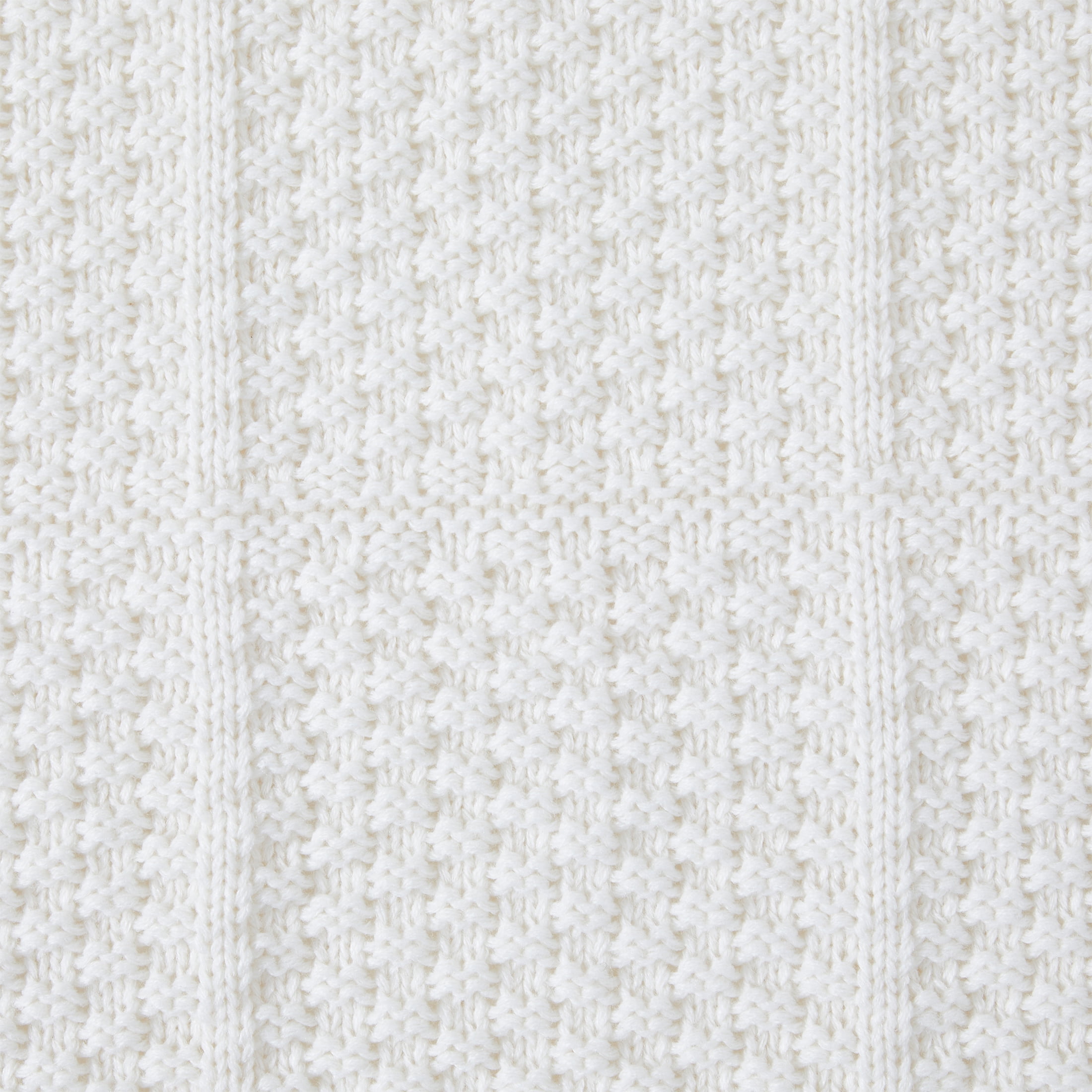 My Texas House Kelsey Ivory Acrylic Knit Throw, 60" x 80"