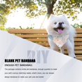 thumbnail image 3 of 15 Piezas Bandanas para Mascotas en Blanco para SublimacióN Transferencia de Lavable DIY TriáNgulo Bufanda para Perro Baberos PañUelo para Perros Gatos, 3 of 8