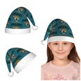 thumbnail image 1 of Gorro de Papá Noel de peluche para niños y adolescentes de 4 a 12 años de Jaguars, gorro navideño para niños y niñas, regalo para fiestas navideñas, protección contra el frío y calidez, 1 of 7