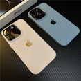 thumbnail image 3 of Funda De Silicona Suave Líquida De color Sólido De Lujo Para iPhone 11 12 13 14 Pro MAX 14 Plus Lente De metal Galvanizada A Prueba De Golpes Trasera, 3 of 4