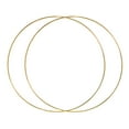 thumbnail image 1 of GUOOL 2pcs Metal Hoops Craft Gold Wreath Macrame Rings 35cm, 1 of 9