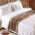 thumbnail image 3 of Farmhouse Bed Runner for Queen Size Bed, Country Rustic Shabby Chic Retro Wooden Texture Soft Bedding Scarf Bedding Protector Slipcover Sofa Throw for Bedroom Hotel Guesthouse, 3 of 8