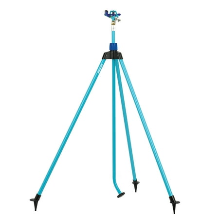 Aqua Joe AJ-IST72ZM Indestructible Zinc Impulse 360-Degree Telescoping Tripod Sprinkler