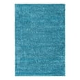 thumbnail image 4 of Unique Loom Soft Solid Shag Collection Area Rug - Aras (4' 1" x 6' 1" Rectangle Turquoise), 4 of 7