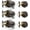 Aged Bronze, variant on 3 Pack Keyed Entry Door Knob and Single Cylinder Deadbolt Combination Set in Satin Nickel, Exterior Door Knob with Deadbolt, Keyed Alike Door Lock Sets Deadbolt Combo