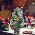 thumbnail image 4 of Household Desktop Mini Christmas Tree With Light Ornaments 30cm Christmas Party Decorative AccessoriesGold Tree, 4 of 11