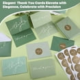thumbnail image 5 of 30 Pack Thank You Cards with Envelopes and Stickers 3.5 x 5 Inch Blank Note Card Kraft Envelopes for Business Weddings Bridal Gift Baby Shower Graduation(Green Tones), 5 of 6