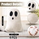 thumbnail image 3 of 4 Pcs Halloween Throw Pillows Decorative Spooky Pillows For Sofa Bed Couch Stuffed Halloween Pillow For Party Outdoor Home Decorations Ghost Decor Cushion, 3 of 3