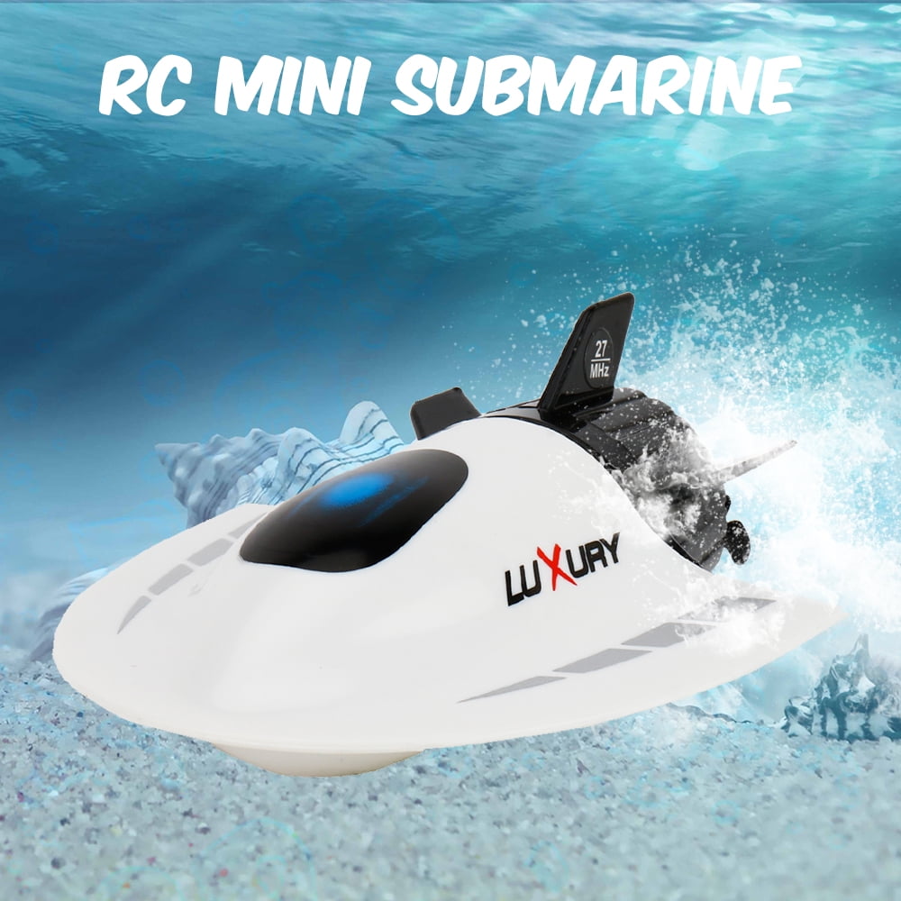 Mini RC Submarine IR Remote Control & Auto Under Water Ship Boat Light Kids Toy